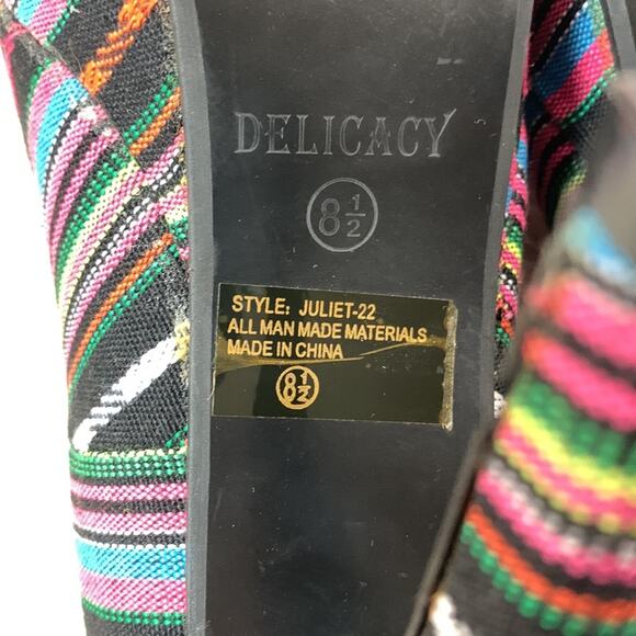 Delicacy Textured stripe platform stiletto heels, size 8.5 - Picture 9 of 11